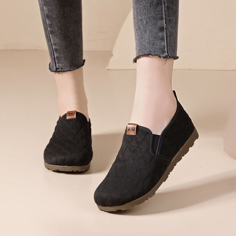 Sapatos antiderrapantes de sola macia, sapatos femininos elegantes