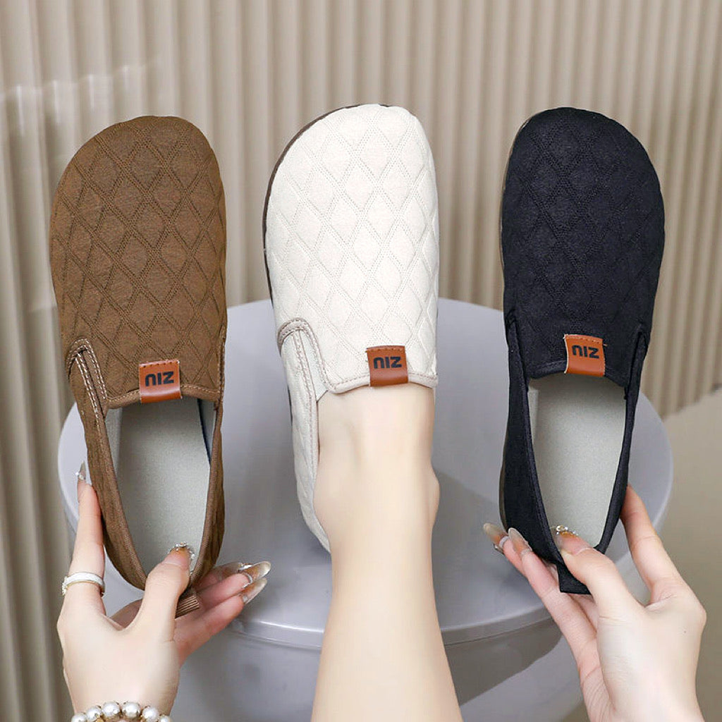 Sapatos antiderrapantes de sola macia, sapatos femininos elegantes