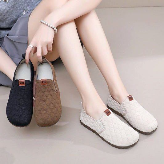 Sapatos antiderrapantes de sola macia, sapatos femininos elegantes